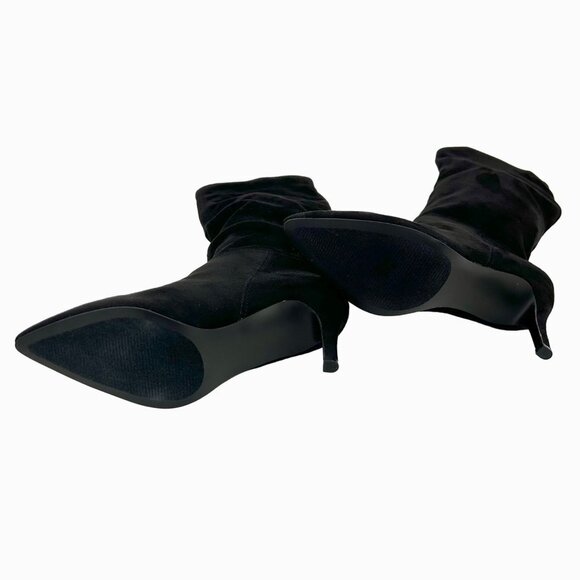 NEW W/ PARTIAL BOX STEVE MADDEN KIMARI TALL BLACK ULTRASUEDE BOOTS - 5 - Picture 7 of 8